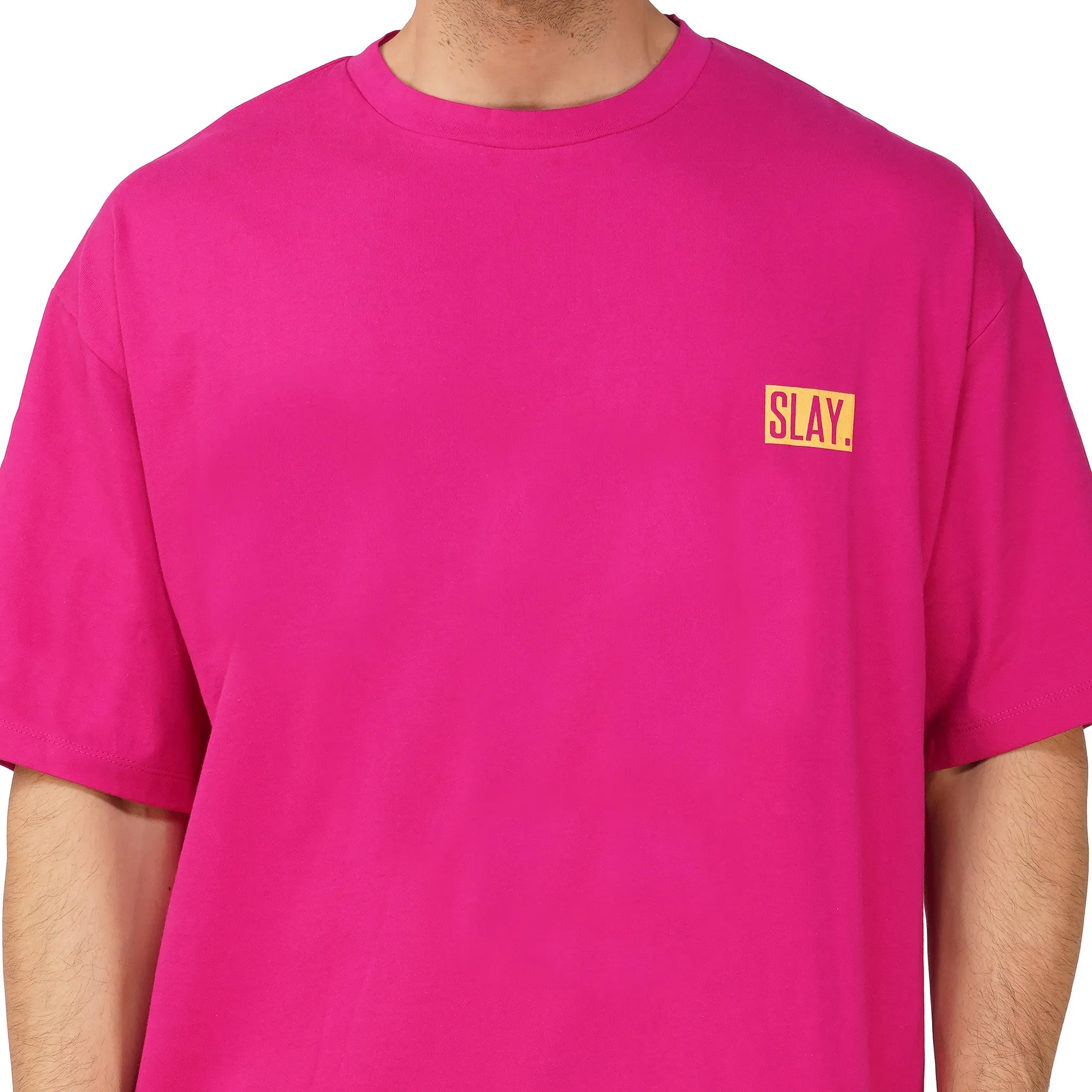 SLAY. Men's Melting Smiley Oversized Drop shoulder T shirt