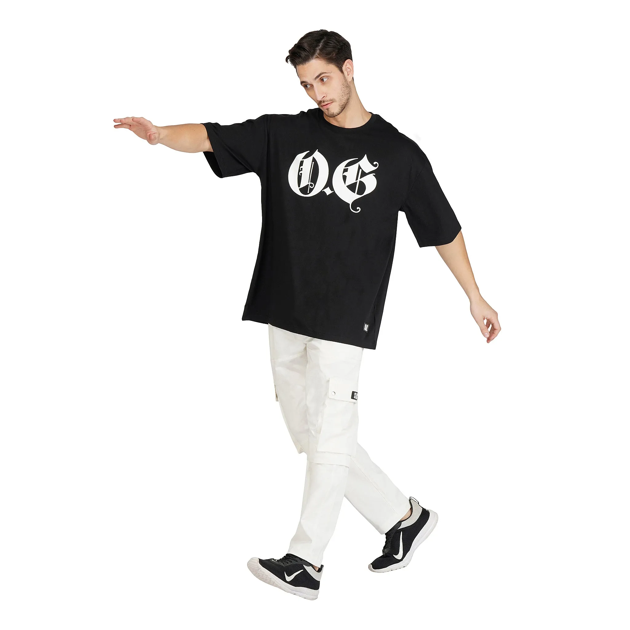 SLAY. Men's O.G "Original Gangster" Oversized Drop Shoulder T Shirt