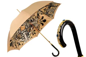 Sleek Italian Majolica Umbrella