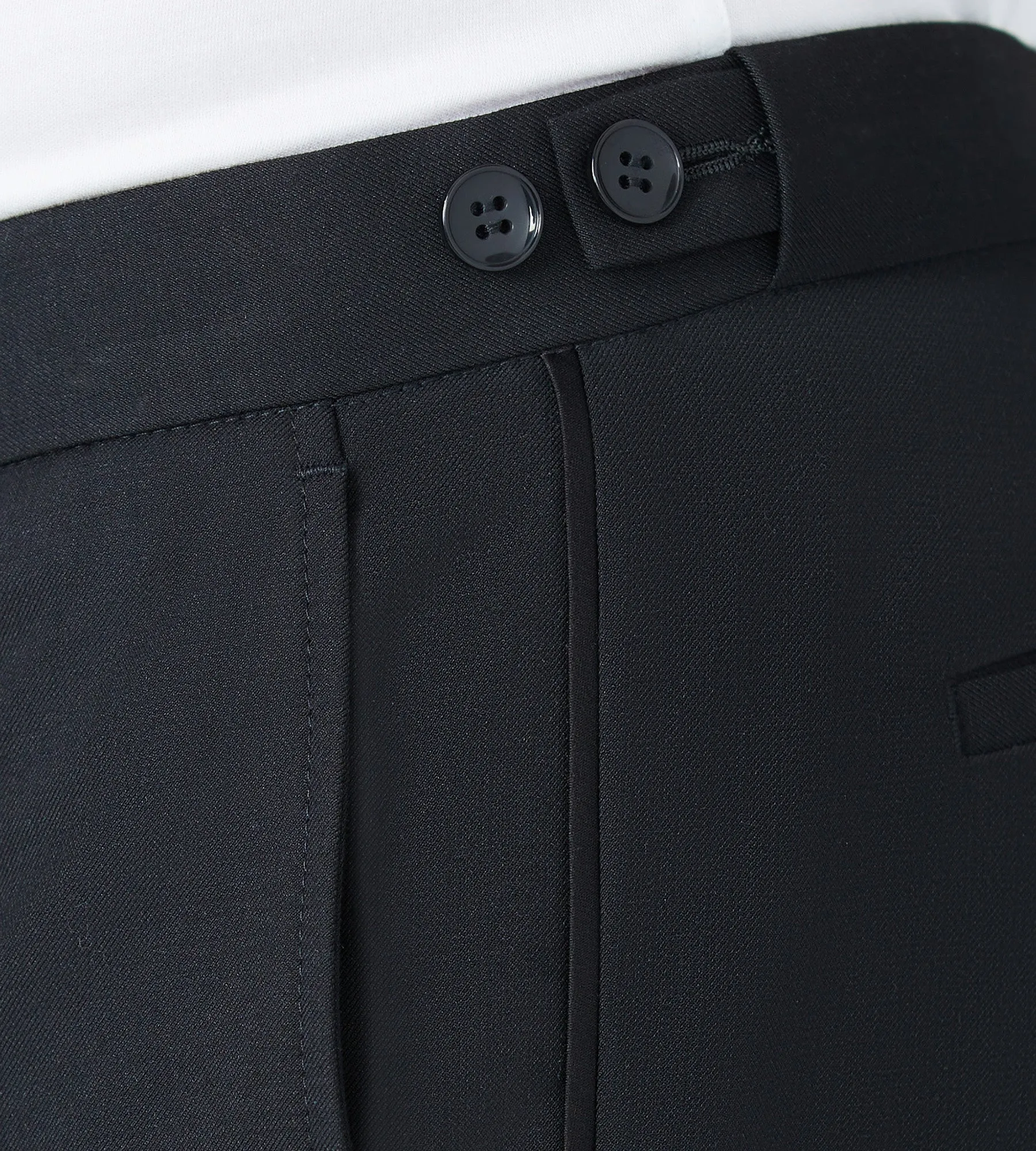 Slim Fit Solid Tuxedo Pants