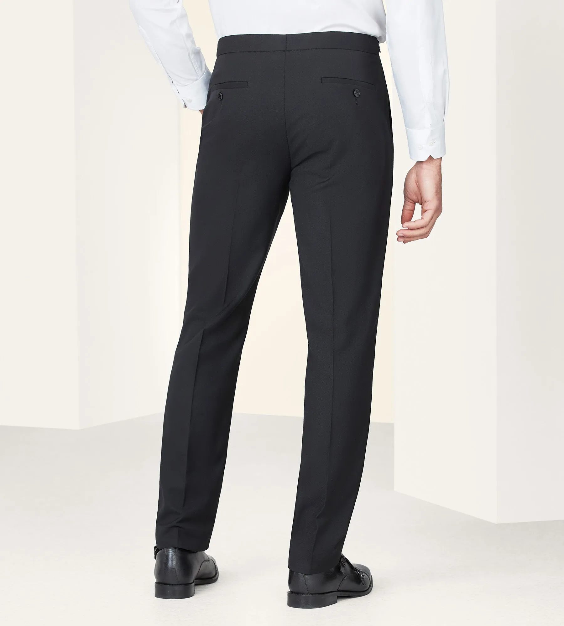 Slim Fit Solid Tuxedo Pants