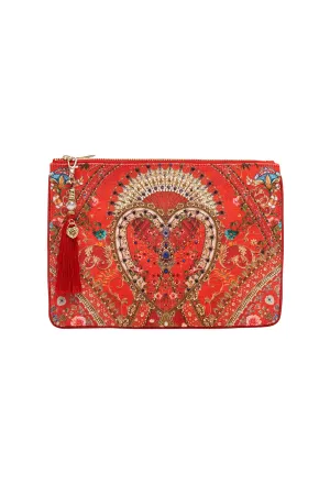 SMALL CANVAS CLUTCH CAMEOS CAN CAN