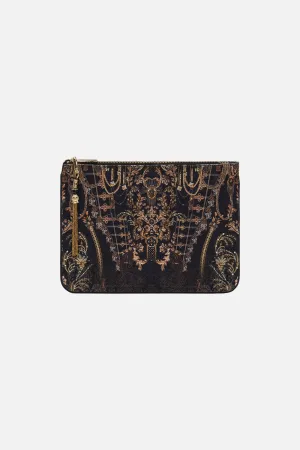 SMALL CANVAS CLUTCH THE NIGHT IS NOIR