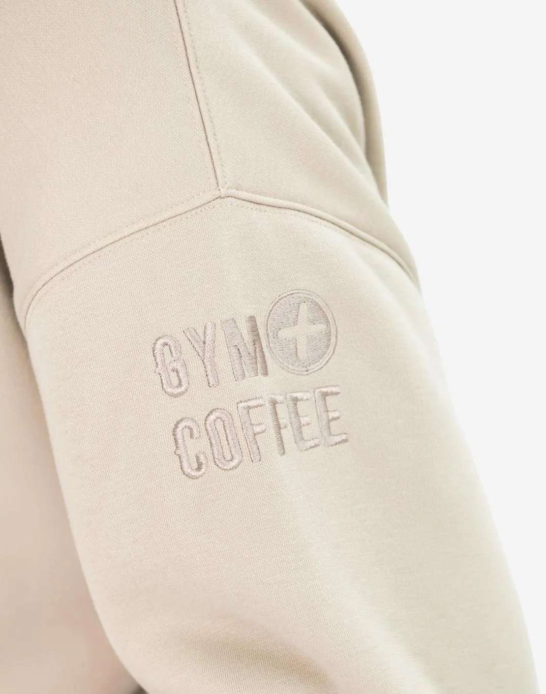 Snap Collar Sweatshirt in Rich Taupe