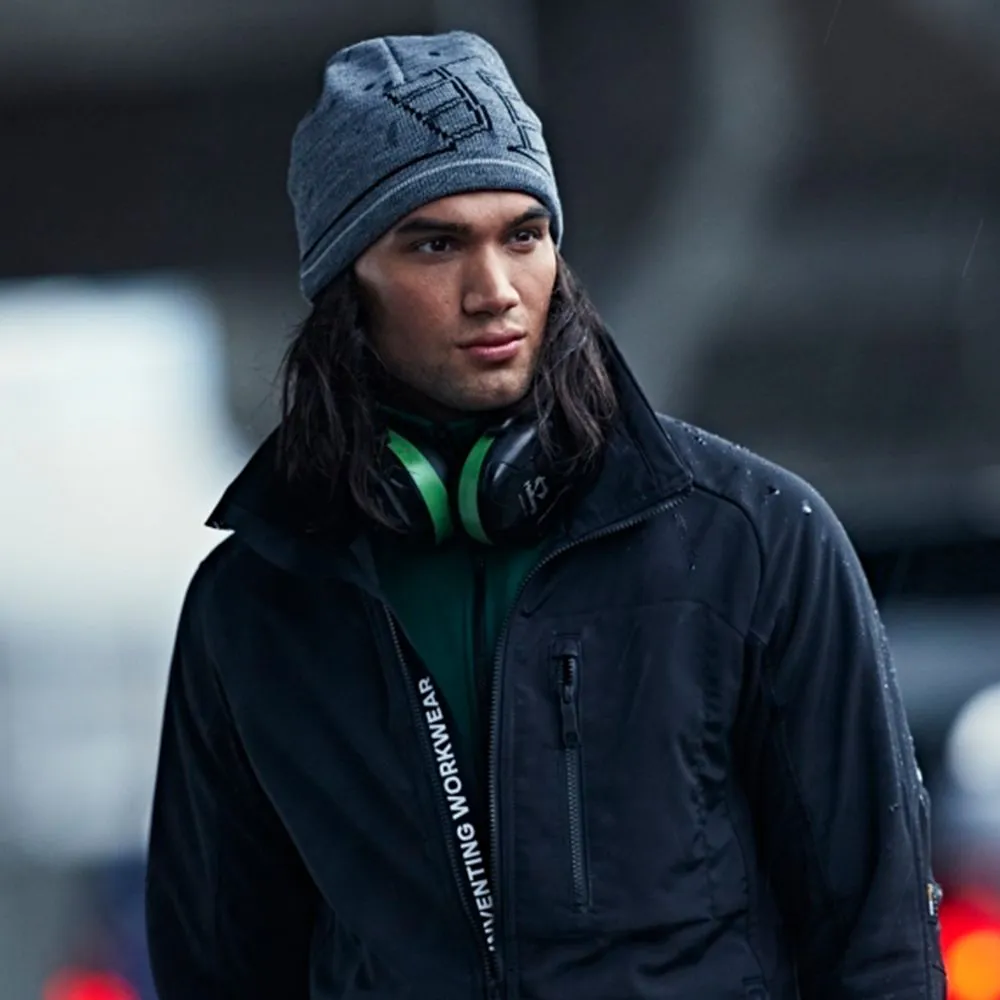Snickers&#x20;9093&#x20;WINDSTOPPER&#xAE;&#x20;Beanie&#x20;-&#x20;High&#x20;Vis&#x20;Yellow&#x2F;Grey