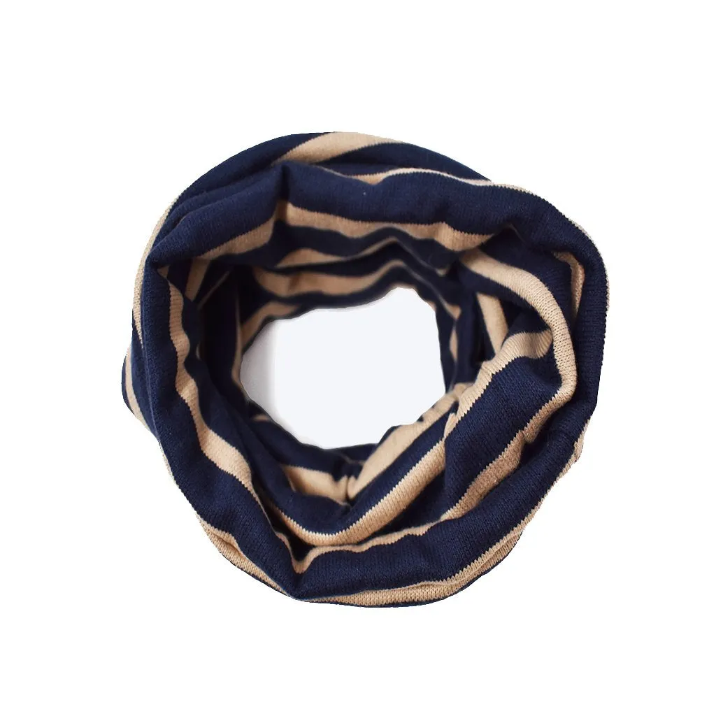 Snood Dog Neck Warmer Navy/Tan