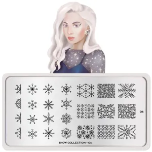 Snow 06 ✦ Nail Stamping Plate