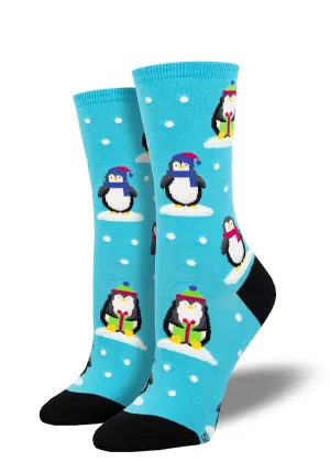 Snow Day Penguins Women's Socks