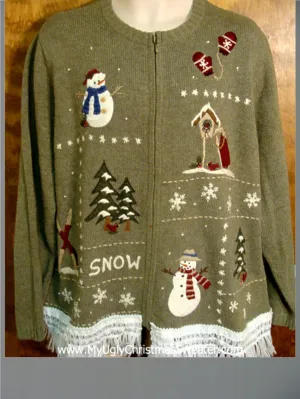 Snowmen Fun in the Snow Ugly Xmas Sweater