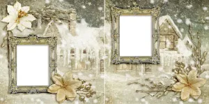 Snowy Weather - Digital Scrapbook Pages - INSTANT DOWNLOAD