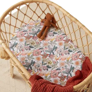 Snuggle Hunny Kids Bassinet Sheet & Change Mat Cover - Australiana
