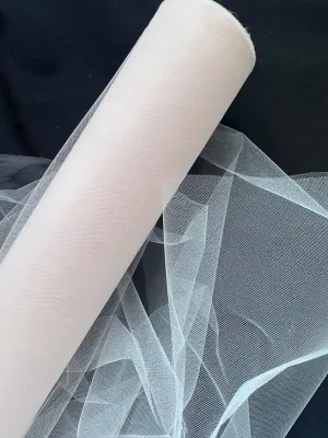 Soft Fine Tulle In Powder Pink