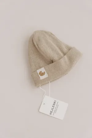 SOFT RIB BEANIE CROISSANT