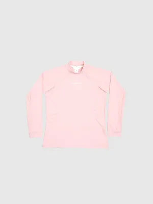 Softouch Long Sleeve Mock Neck Tee - Pink
