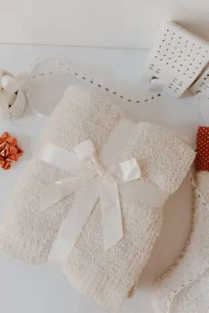 Solid Beige Throw Blanket - DOORBUSTER