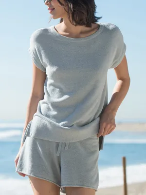 Solid Color Comfortable Short Sleeve Suit