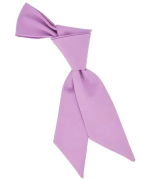 Solid Pink Lavender Cotton Women's Tie