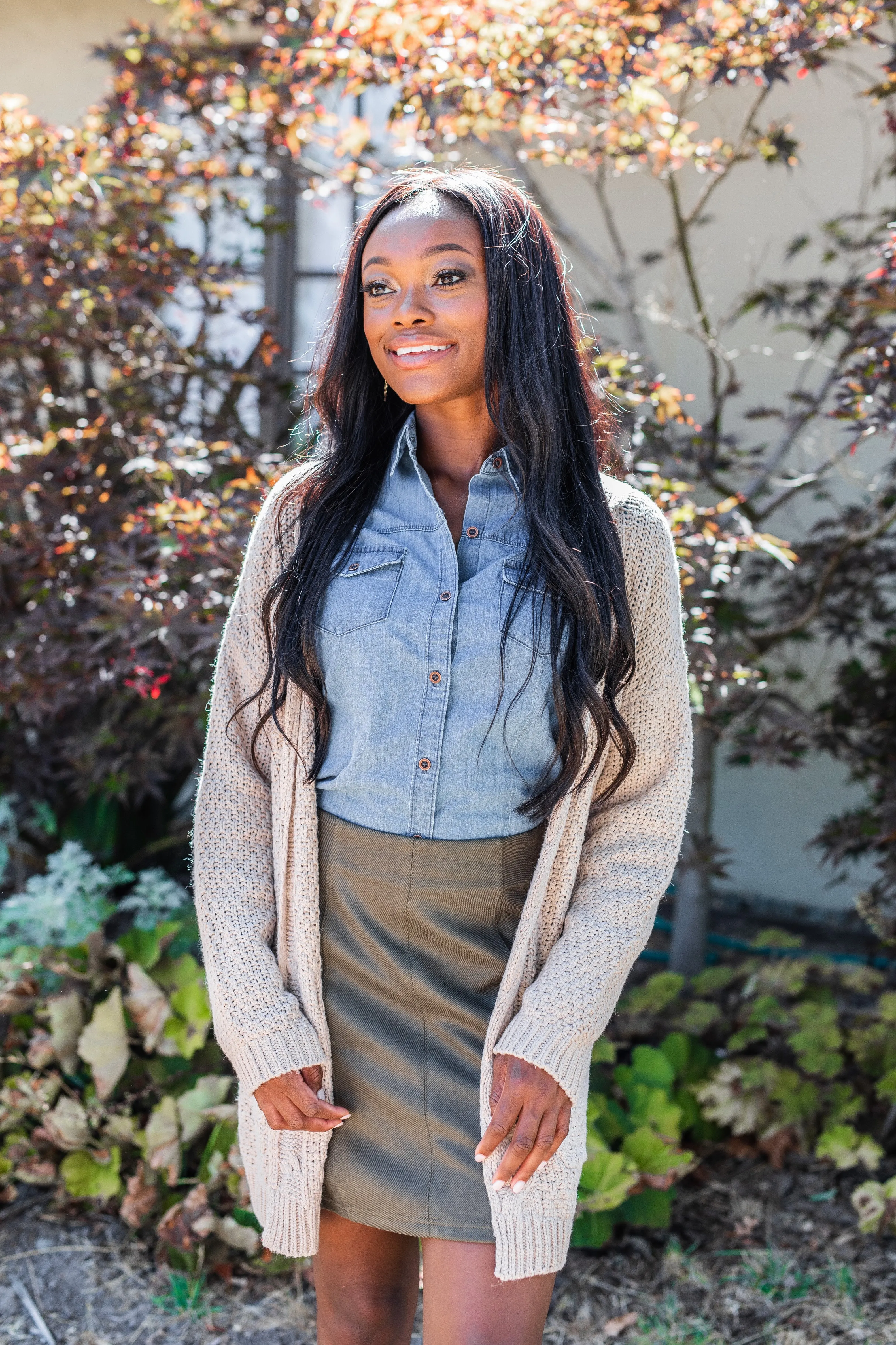 Somebody To Love Mocha Brown Cable Knit Cardigan