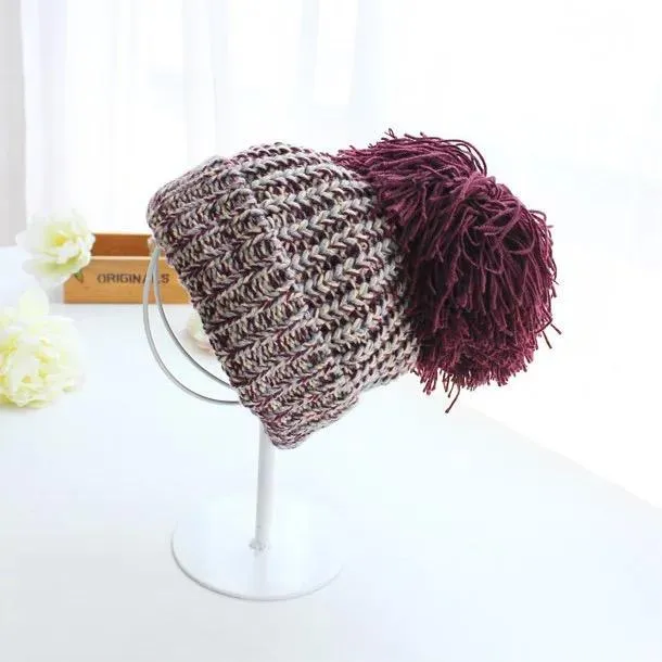 Split-Joint Colorful Knitting Hat Accessories