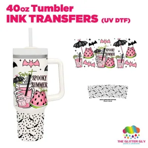 Spooky Summer | 40oz Tumbler Wrap - Ink Transfers