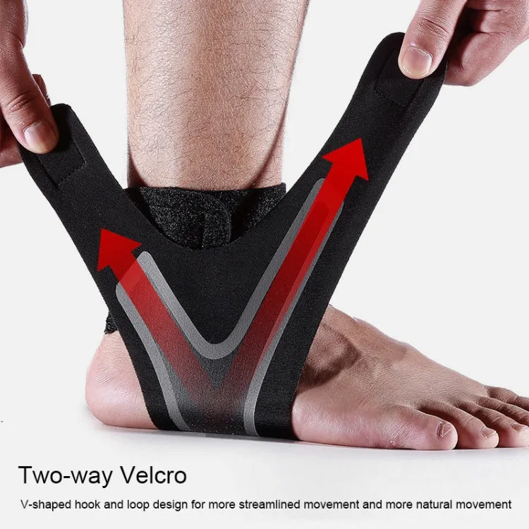 Sport Ankle Support Elastic High Protect Sports Ankle Equipment Safety Running Basketball Ankle Brace Support, Size:M(Right)