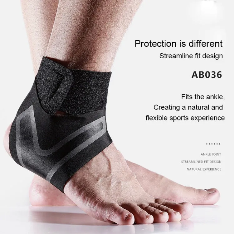 Sport Ankle Support Elastic High Protect Sports Ankle Equipment Safety Running Basketball Ankle Brace Support, Size:M(Right)