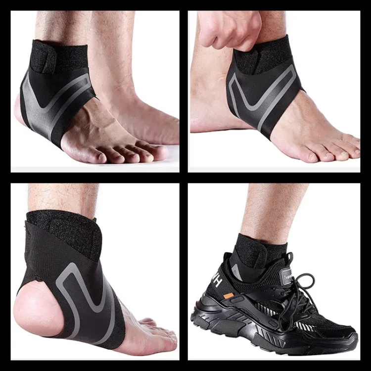 Sport Ankle Support Elastic High Protect Sports Ankle Equipment Safety Running Basketball Ankle Brace Support, Size:M(Right)
