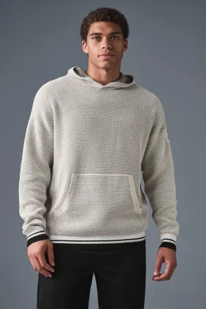 Sports Club Sweater Knit Hoodie - Bone