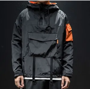 Spring and Autumn Men's Jacket Techwear Harajuku Waterproof MotorcycleTop Military Streetwear Japanese Racer Jacket Clothing