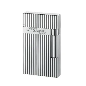 S.T. Dupont Line 2 Vertical Lines Silver Plated Lighter