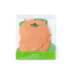 St. Patrick's Day Hat and Beard Set