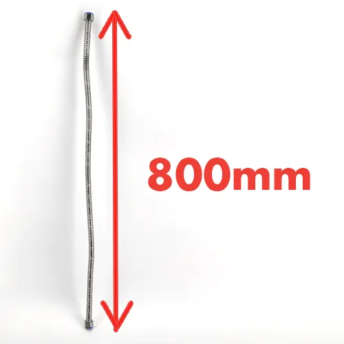 Stainless Flexi Arm  80cm with 1/2inch  Hex Nut