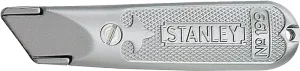 Stanley 10-209 Utility Knife, 3 in W Blade, HCS Blade, Straight Handle, Gray Handle :CD 1: QUANTITY: 1