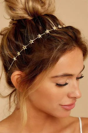 Star Light Star Bright Gold Headband