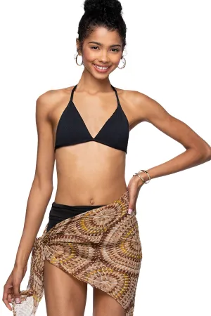 Starburst Short Square Tassel Beach Sarong