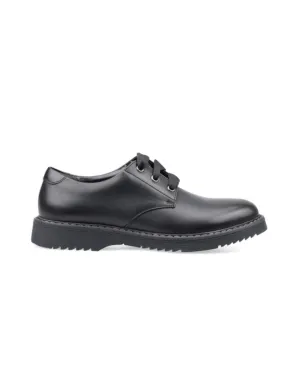 Startrite Impact Vegan black synthetic girls lace-up school shoes