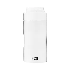 Stay-Chill Slim Can Cooler in Pearl White