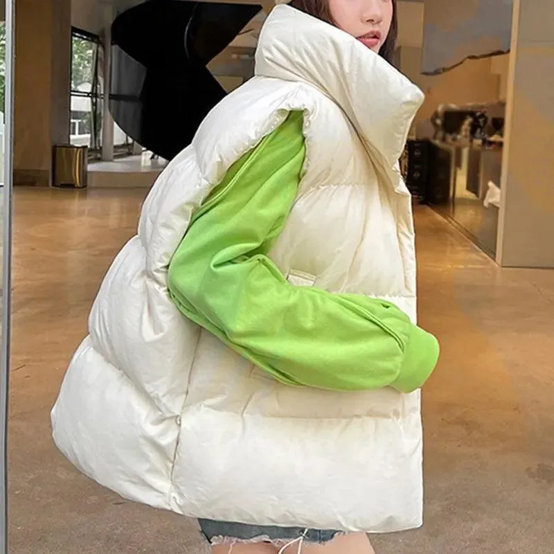 Stay Stylish & Cozy: Button Vest for Women - Winter Warmth