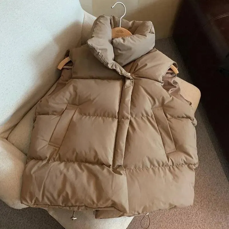 Stay Stylish & Cozy: Button Vest for Women - Winter Warmth