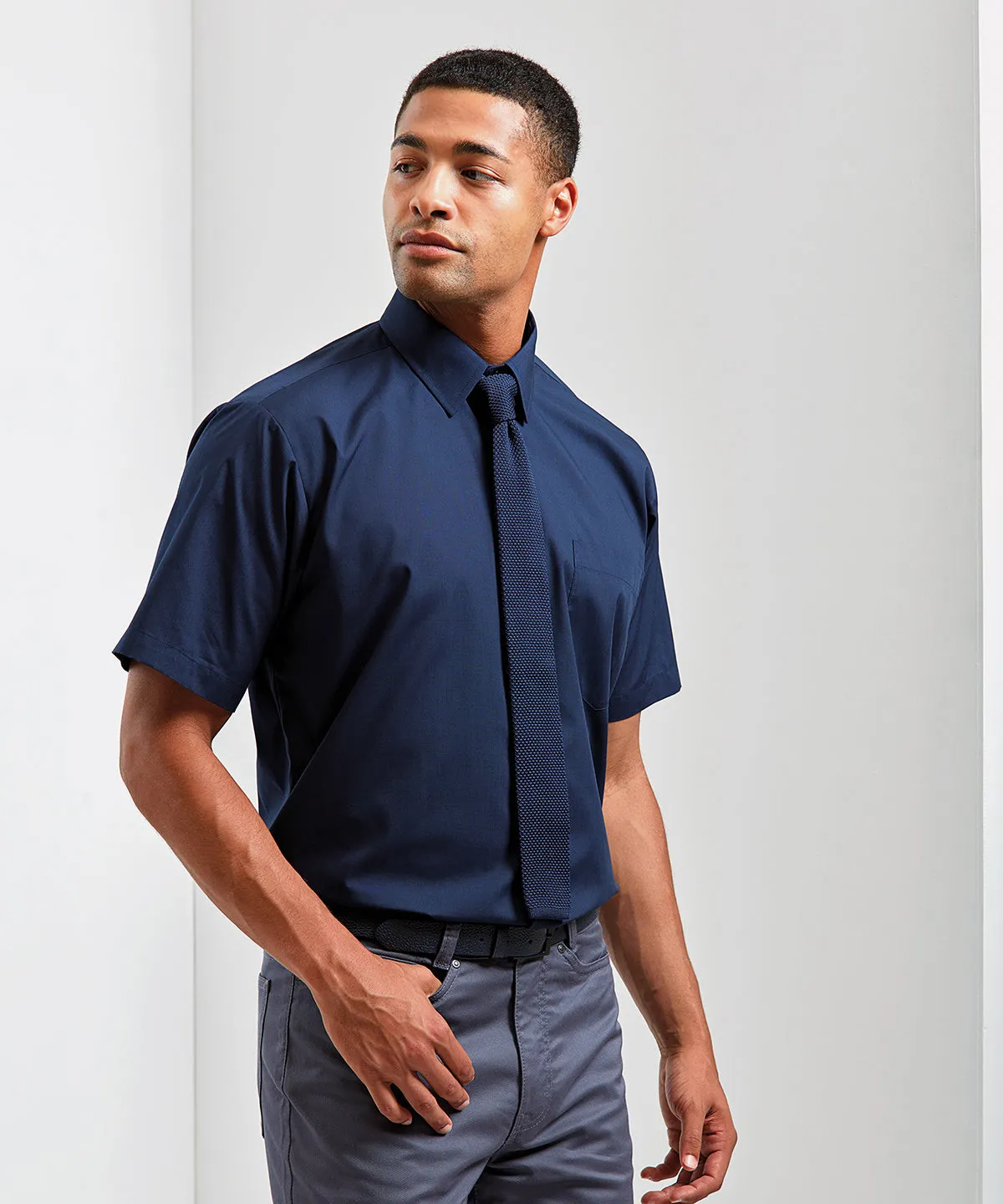 Steel* - Short sleeve poplin shirt