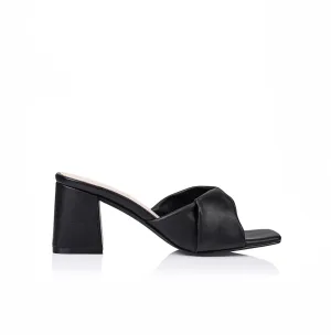 Stella Heels - Black Smooth