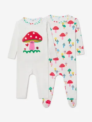 Stella McCartney Baby Girls 2 Pack Mushroom Babygrow Set