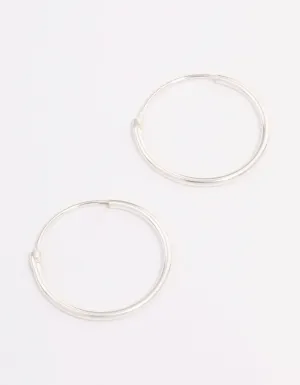 Sterling Silver Hoop Earrings 16mm