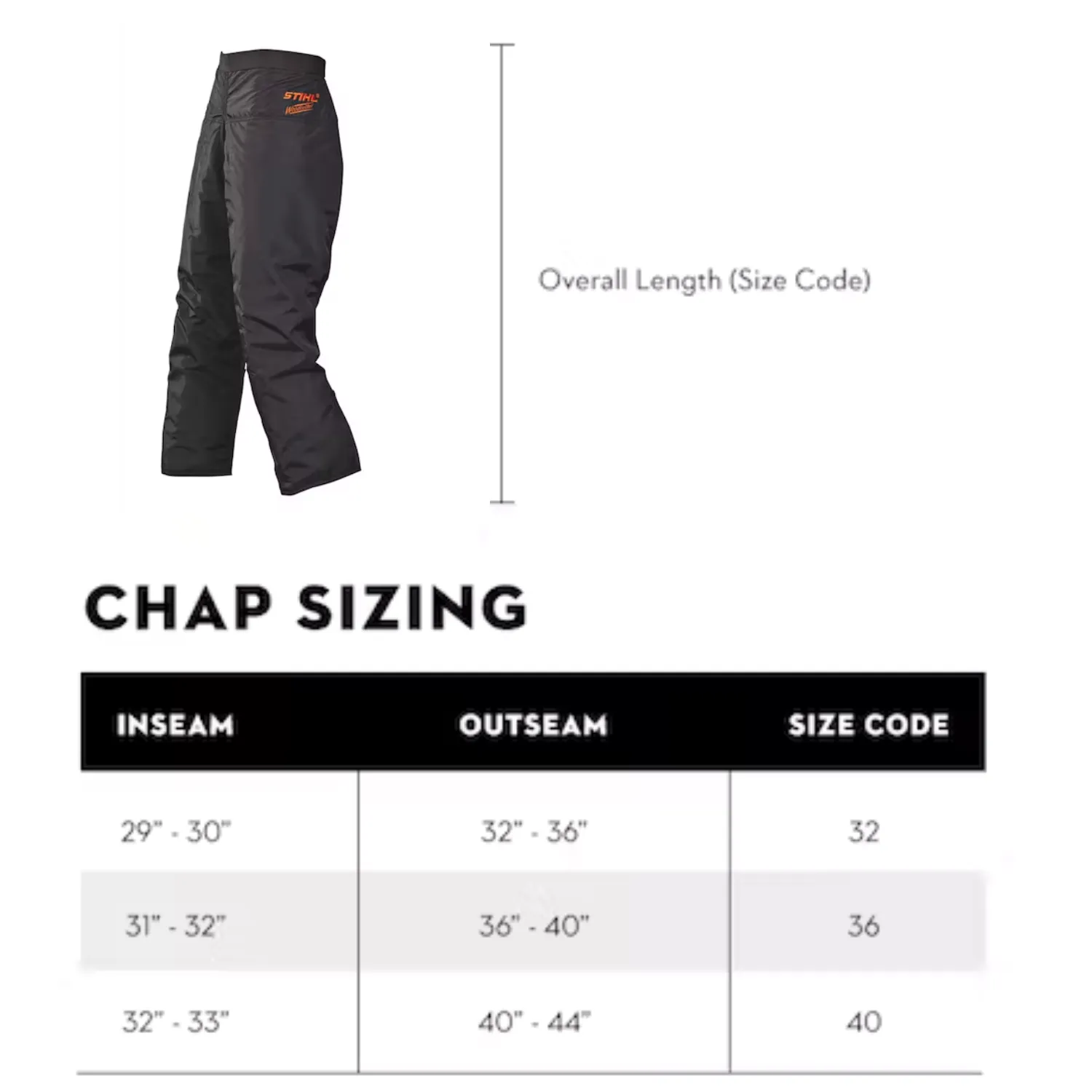 STIHL Function Apron Chaps - 6 Layer | 0797 333 9200