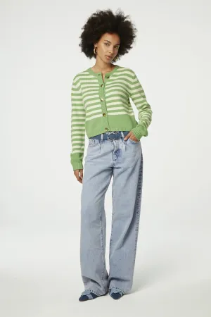 Stine Cardigan - Pea Green