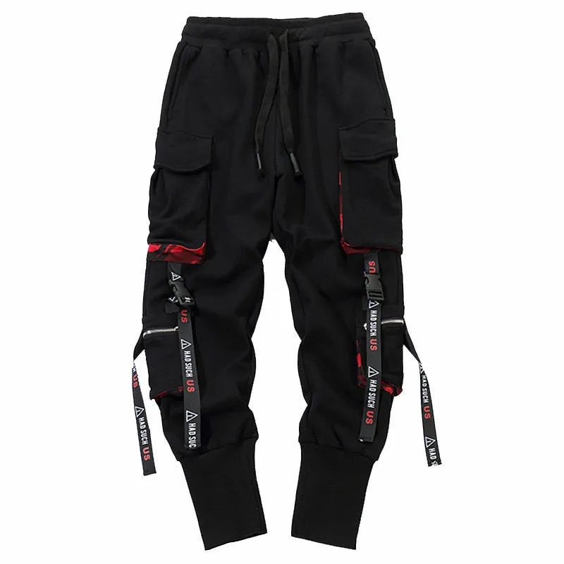 Streamer overalls trendy men loose hip-hop pants men