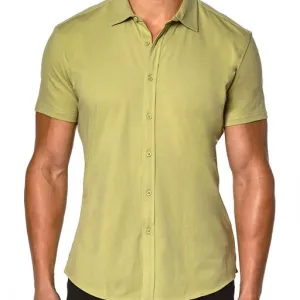 Stretch Jersey Knit Shirt-Artichoke