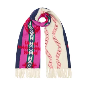 Stripe Wool Blanket Scarf