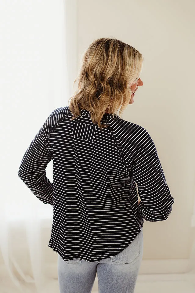 Striped Raglan Top