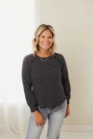 Striped Raglan Top